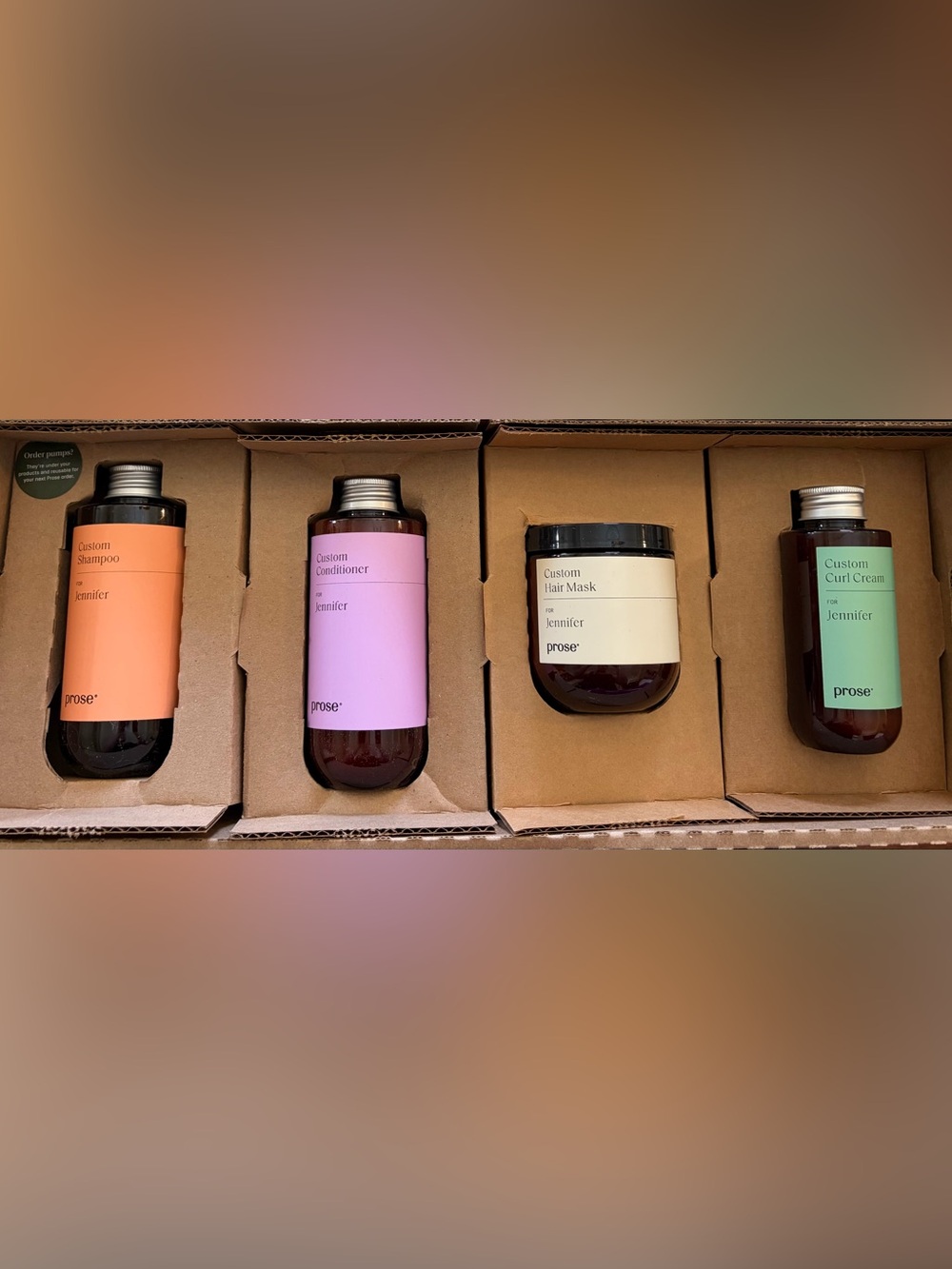 Prose - 11 Products: shampoo, conditioners, mask, curl cream, and styling gel
